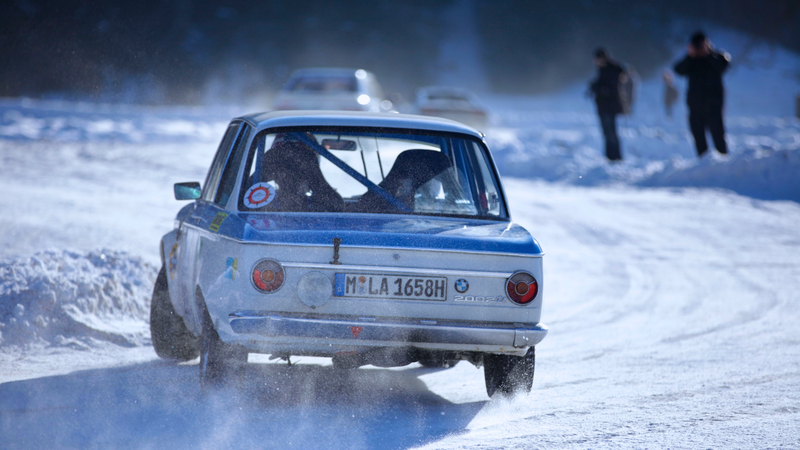 Illustration for article titled BMW Went Ice Racing With A 2002 TI